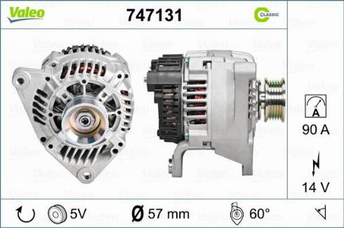 Valeo 747131 - Генератор unicars.by