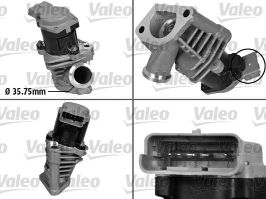 Valeo 700408 - Клапан возврата ОГ unicars.by