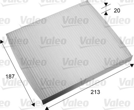 Valeo 715668 - Фильтр воздуха в салоне unicars.by