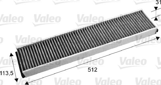 Valeo 715674 - Фильтр воздуха в салоне unicars.by