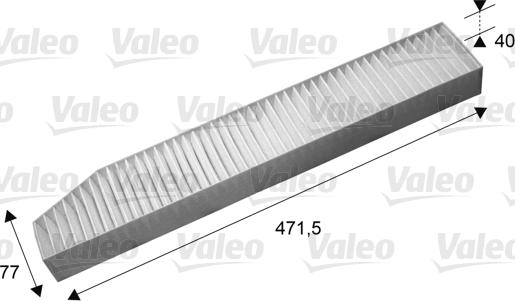 Valeo 715670 - Фильтр воздуха в салоне unicars.by