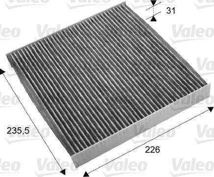 Valeo 715678 - Фильтр воздуха в салоне unicars.by