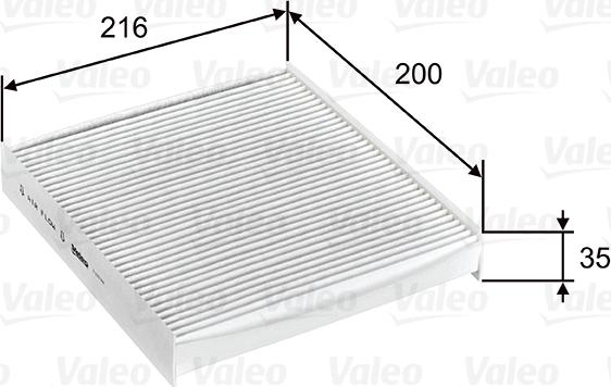 Valeo 715746 - Фильтр воздуха в салоне unicars.by