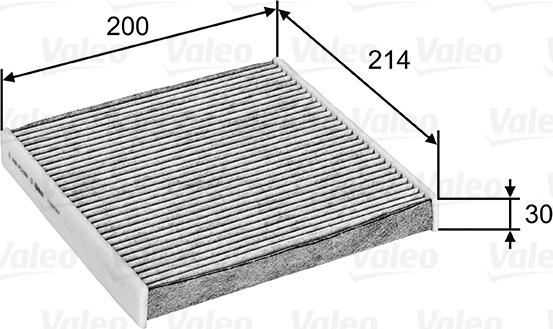 Valeo 715747 - Фильтр воздуха в салоне unicars.by