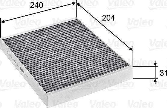 Valeo 715752 - Фильтр воздуха в салоне unicars.by