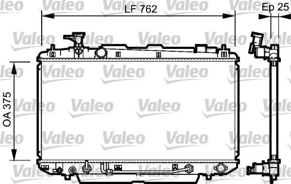 Valeo 734493 - Радиатор, охлаждение двигателя unicars.by