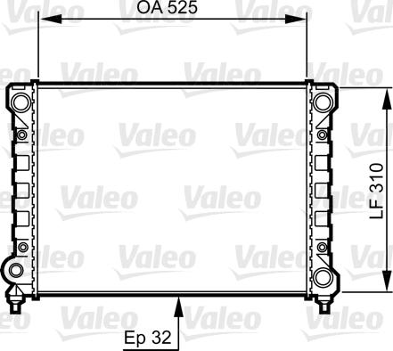 Valeo 734415 - Радиатор, охлаждение двигателя unicars.by