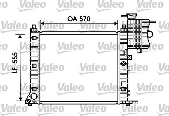 Valeo 734674 - Радиатор, охлаждение двигателя unicars.by