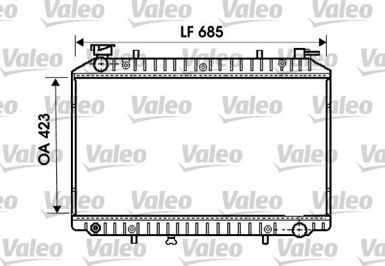 Valeo 734671 - Радиатор, охлаждение двигателя unicars.by