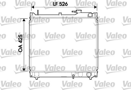 Valeo 734162 - Радиатор, охлаждение двигателя unicars.by