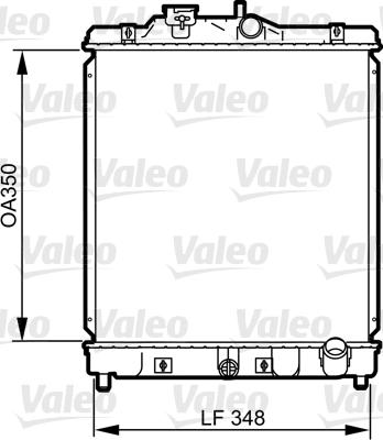 Valeo 734117 - Радиатор, охлаждение двигателя unicars.by