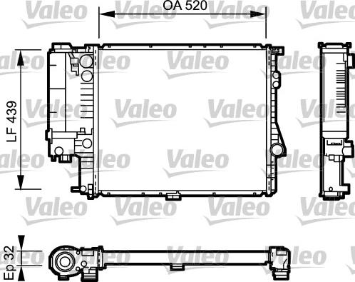 Valeo 734301 - Радиатор, охлаждение двигателя unicars.by