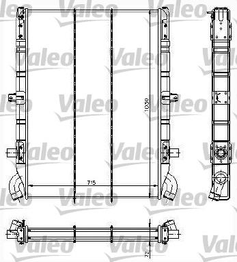 Valeo 734295 - Радиатор, охлаждение двигателя unicars.by