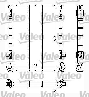 Valeo 734297 - Радиатор, охлаждение двигателя unicars.by