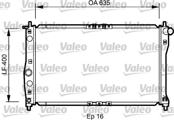 Valeo 734248 - Радиатор, охлаждение двигателя unicars.by