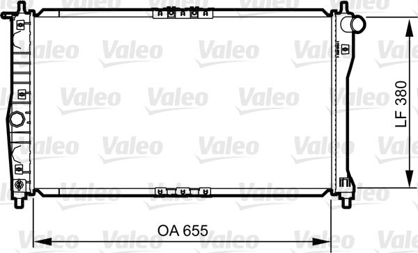 Valeo 734252 - Радиатор, охлаждение двигателя unicars.by