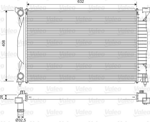 Valeo 734269 - Радиатор, охлаждение двигателя unicars.by