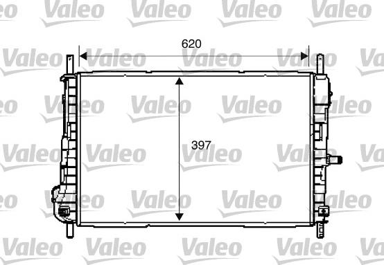 Valeo 734288 - Радиатор, охлаждение двигателя unicars.by