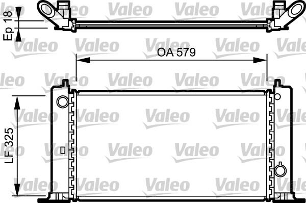 Valeo 734228 - Радиатор, охлаждение двигателя unicars.by