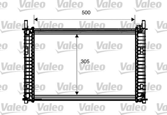 Valeo 734274 - Радиатор, охлаждение двигателя unicars.by