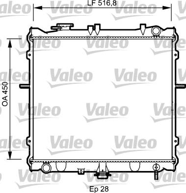 Valeo 734788 - Радиатор, охлаждение двигателя unicars.by