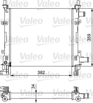 Valeo 734772 - Радиатор, охлаждение двигателя unicars.by