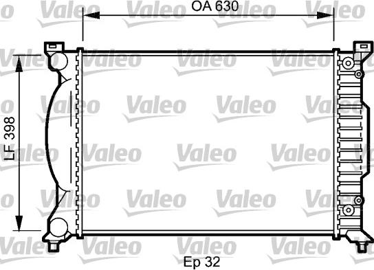 Valeo 735023 - Радиатор, охлаждение двигателя unicars.by