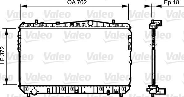 Valeo 735159 - Радиатор, охлаждение двигателя unicars.by