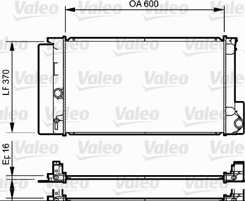 Valeo 735250 - Радиатор, охлаждение двигателя unicars.by