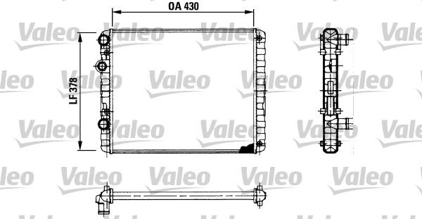 Valeo 730956 - Радиатор, охлаждение двигателя unicars.by