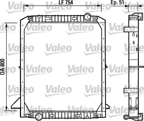 Valeo 730964 - Радиатор, охлаждение двигателя unicars.by