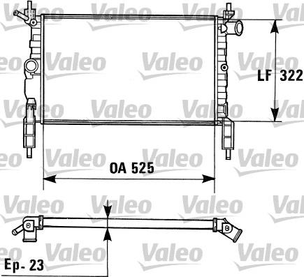 Valeo 730975 - Радиатор, охлаждение двигателя unicars.by