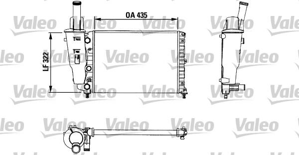 Valeo 730976 - Радиатор, охлаждение двигателя unicars.by