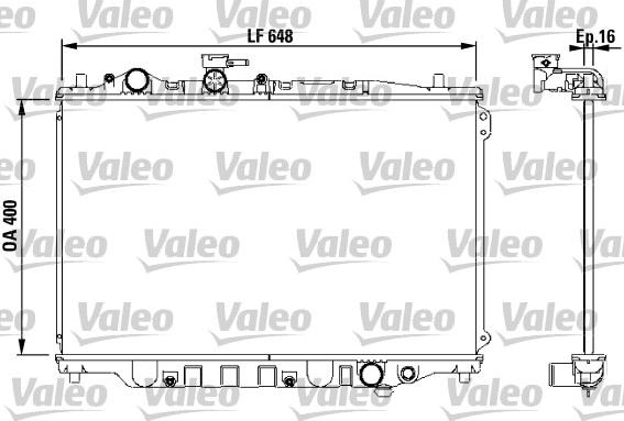 Valeo 730440 - Радиатор, охлаждение двигателя unicars.by