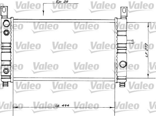 Valeo 730559 - Радиатор, охлаждение двигателя unicars.by