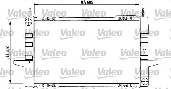 Valeo 730566 - Радиатор, охлаждение двигателя unicars.by