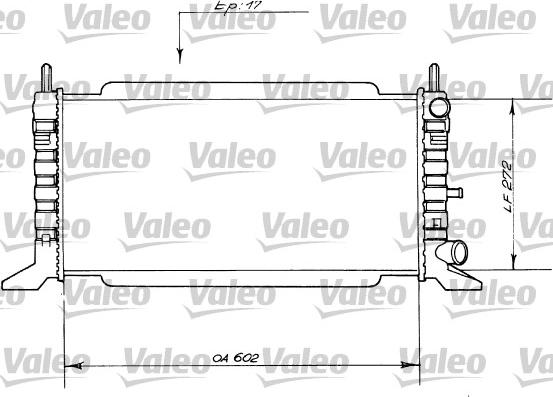 Valeo 730560 - Радиатор, охлаждение двигателя unicars.by