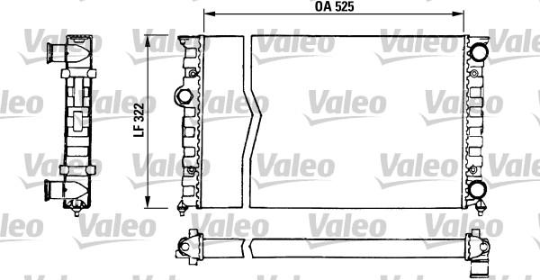 Valeo 730505 - Радиатор, охлаждение двигателя unicars.by