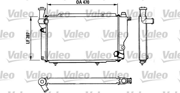 Valeo 730534 - Радиатор, охлаждение двигателя unicars.by