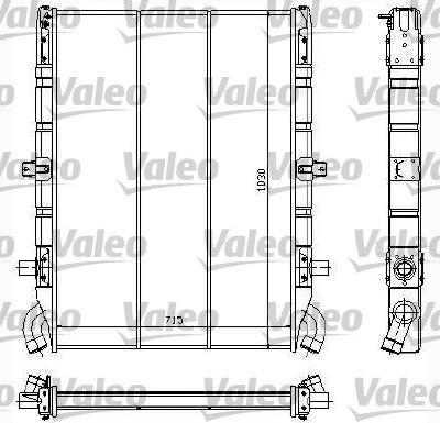 Valeo 730638 - Радиатор, охлаждение двигателя unicars.by