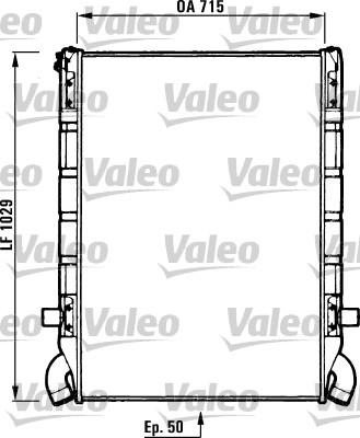 Valeo 730637 - Радиатор, охлаждение двигателя unicars.by