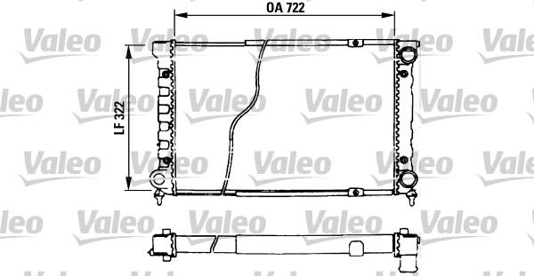 Valeo 730629 - Радиатор, охлаждение двигателя unicars.by