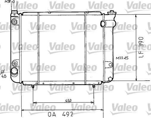 Valeo 730038 - Радиатор, охлаждение двигателя unicars.by