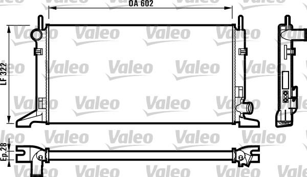 Valeo 730117 - Радиатор, охлаждение двигателя unicars.by