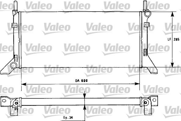 Valeo 730120 - Радиатор, охлаждение двигателя unicars.by