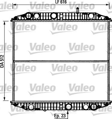 Valeo 730894 - Радиатор, охлаждение двигателя unicars.by