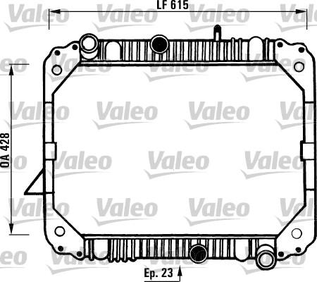 Valeo 730892 - Радиатор, охлаждение двигателя unicars.by