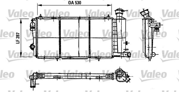 Valeo 730897 - Радиатор, охлаждение двигателя unicars.by