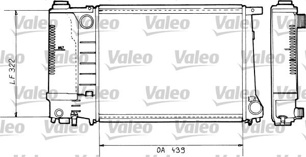 Valeo 730365 - Радиатор, охлаждение двигателя unicars.by