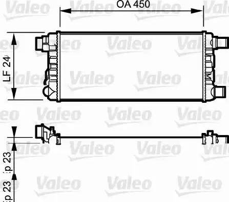 Valeo 730309 - Радиатор, охлаждение двигателя unicars.by